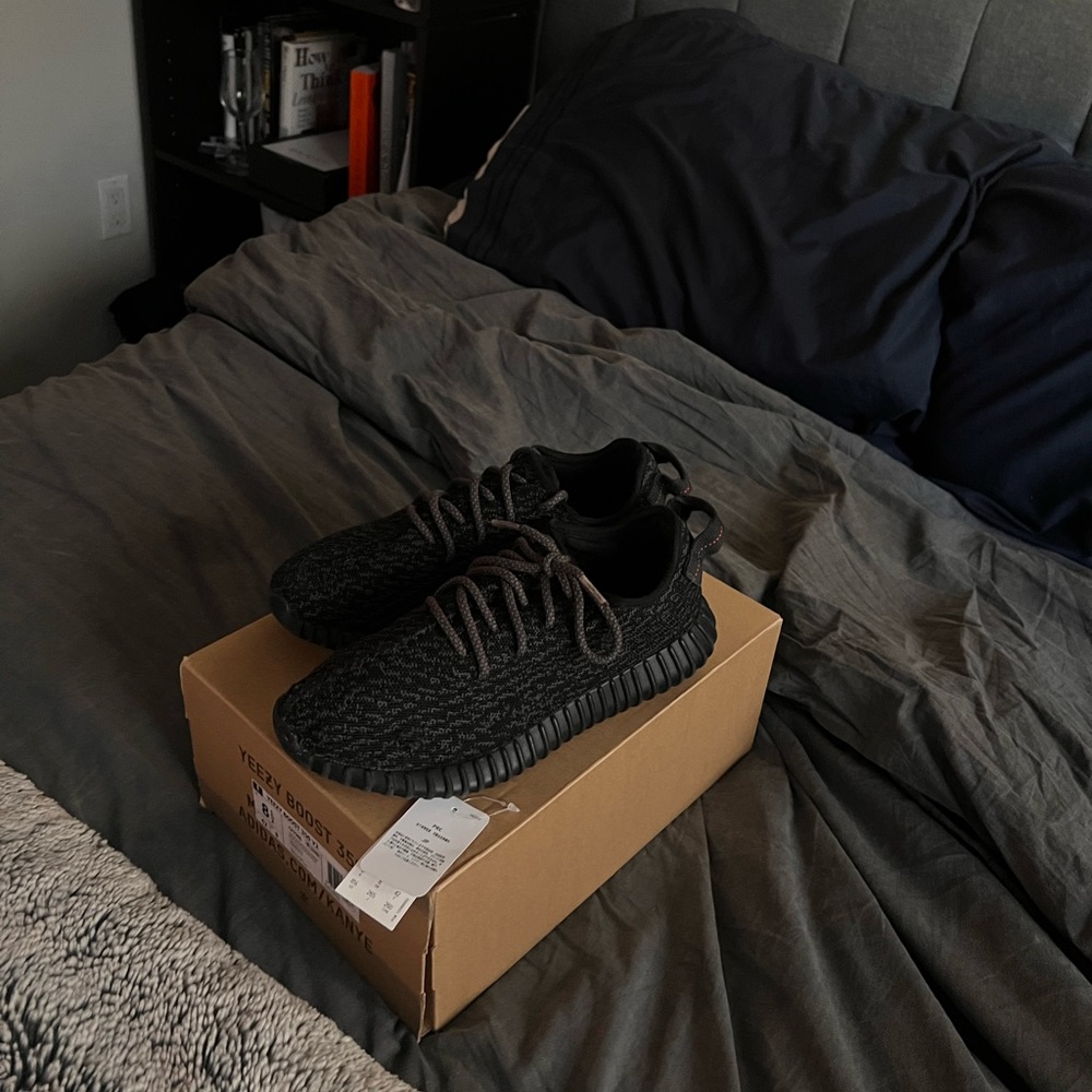 100% Authentic Adidas Yeezy Pirate Black Boost (2016)